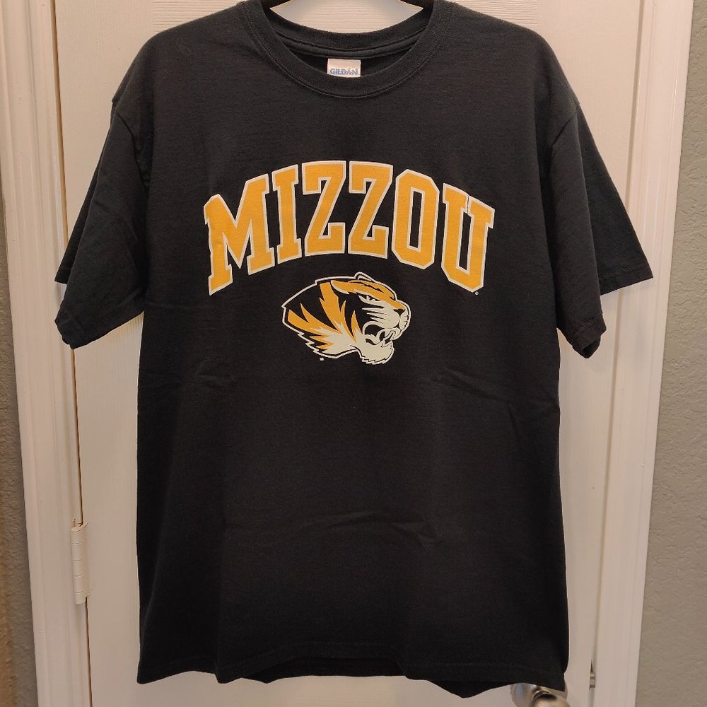 University of Missouri Mizzou Men's Short Sleeve T-shirt Black Size L